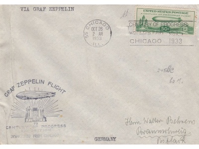 1933 STATI UNITI/USA, Amerikanische Post  Sieger 244 C Firma A. Diena