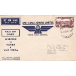 1935 NEW ZEALAND/NUOVA ZELANDA, SG n° 548 on First flight Gisborne-Napier