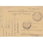 1940 LIBIA, CARTOLINA POSTALE P.N.F. FASCI BENGASI VIAGGIATA PER NAPOLI