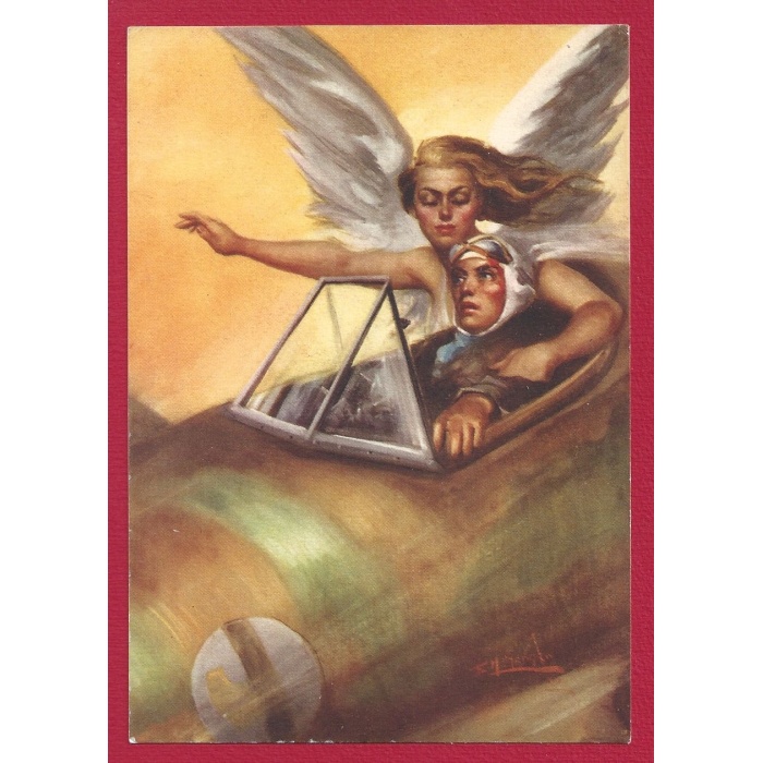 1942 Cartolina - Arma aeronautica n° 44, Illustratore Edoardo Maria Vardaro NUOVA