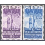 1950 Italia - Repubblica, Radiodiffusione , 2 valori , n. 623-624 , MNH**