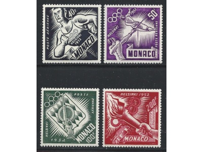 1953 MONACO, Posta Aerea , 51/54 , 4 valori , MNH**