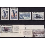 1956 TAAF - Maury n. 2/6 - Fauna dell'Antartico - set of 6  MNH**