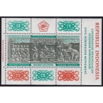 1968 INDONESIA, Stanley Gibbons  Minisheet n. 1190 Borobudur - MNH**