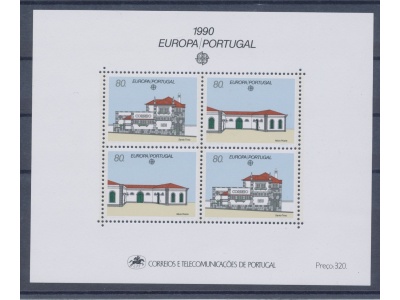 1976 EUROPA CEPT Portogallo Foglietto "Edifici Postali" MNH**
