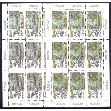 1999 EUROPA CEPT Bielorussia/Belarus 2 Minifogli da 9 valori MNH**