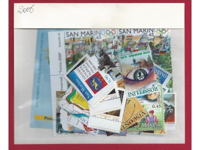 2006 San Marino , Annata Completa , francobolli nuovi 38 valori + 1 Foglietto - MNH**