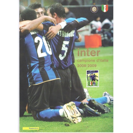 2008-2009 Italia - Repubblica , Folder Francobolli Inter Campione d'Italia MNH**