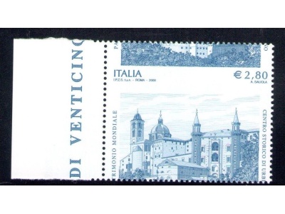 2008 Repubblica Italiana, 2.80€ Urbino, Italia e valore in alto  3117 Da MNH**