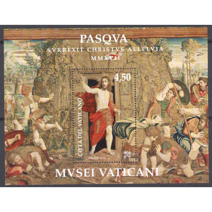 2017 Vaticano Foglietto Pasqua Musei Vaticani BF  - MNH **
