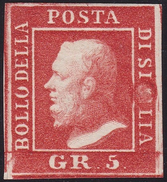 1852 Modena, # 4A, 25 cent verde Ritirato e non venduto, MNH**