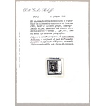 1860 TOSCANA, n° 20b  20 cent. azzurro grigio  Certificato Bolaffi