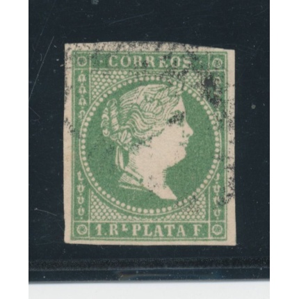 1865 SPAGNA - n. 69  USATO Effige della Regina Isabella II