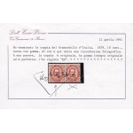 1879 Italia - Regno , n. 37/43 , Effige Umberto I , MNH** - 4 Certificati
