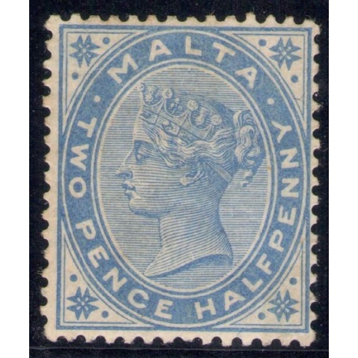 1885 MALTA 2,5 Penny blue  SG 4 MH/*