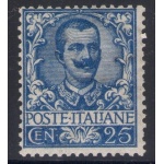 1901 REGNO - n° 73 Floreale 25 cent MNH/** DISCRETA CENTRATURA