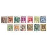 1912-25 CEYLON, SG  301-317  13 valori  USED