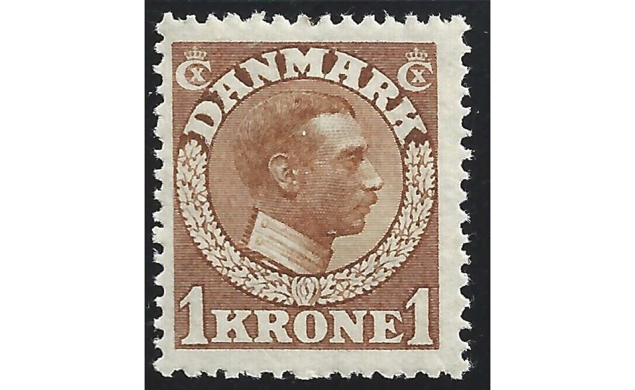 1913 Danimarca  -  n.  82 - 1 Korona bistro - MNH**