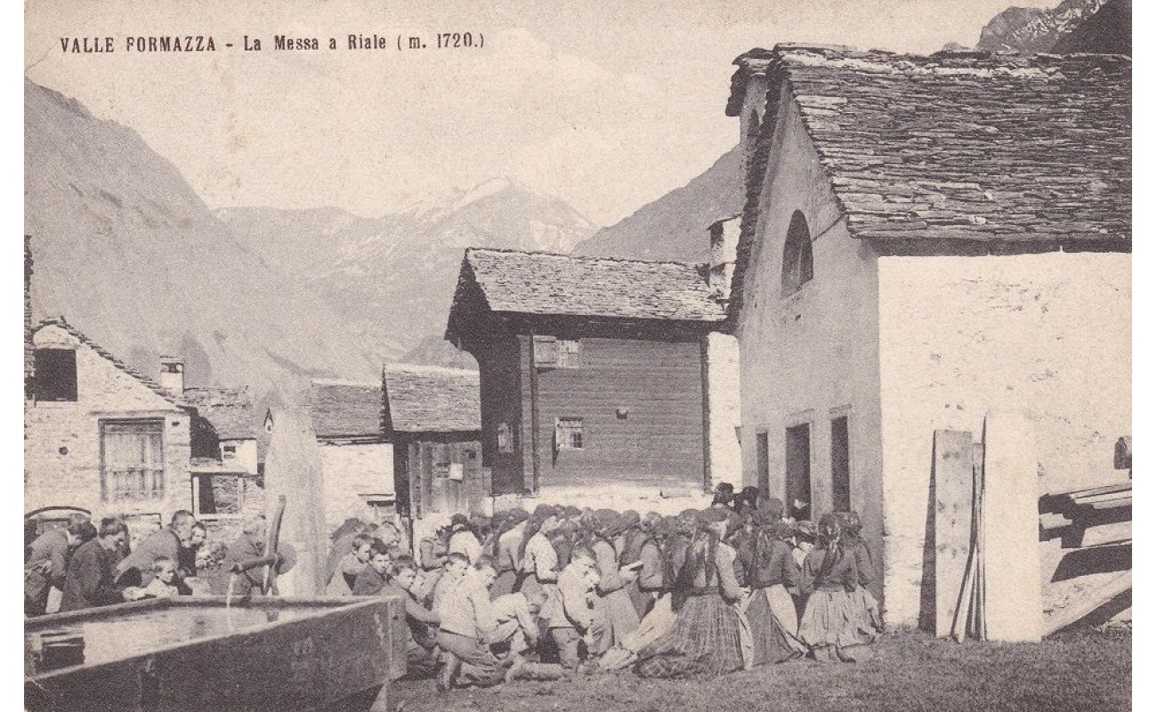 1916 Valle Formazza - La Messa a Riale