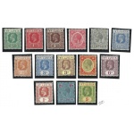 1921-30 ST. LUCIA SG 91/105  14 valori  MH/*