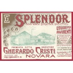 1923 Cartolina Pubblicitaria - Splendor liquido per pavimenti, nuova