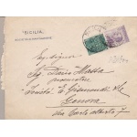 1924 Italia - Repubblica ,, Pubblicitari n° 13 Piperno 50c. su frontespizio di lettera