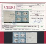 1925 SAN MARINO, Tasse n° 20a 10 cent. azzurro  MNH/** SOVRASTAMPA CAPOVOLTA