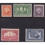 1927 CANADA - SG 266/270 60° Confederazione 5 valori  MNH/**