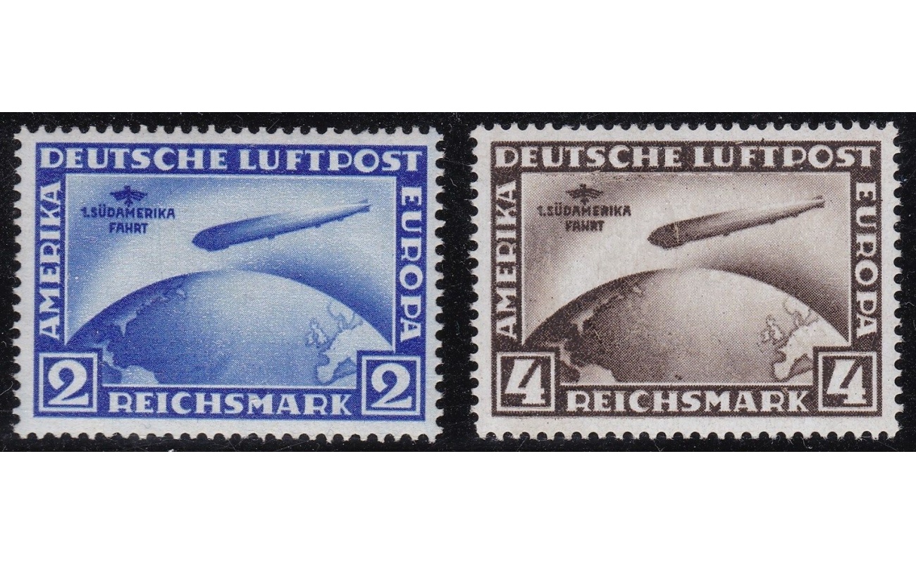 1930 Germania/Deutsches Reich, PA 38/39 2 valori  MLH/* Firmati Raybaudi