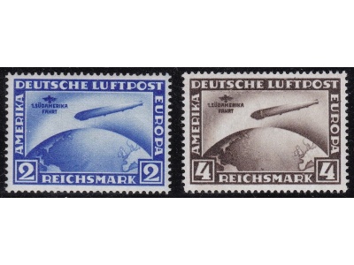 1930 Germania/Deutsches Reich, PA 38/39 2 valori  MLH/* Firmati Raybaudi