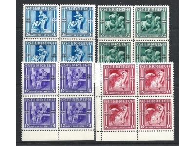 1936  AUSTRIA  -  n. 485/488 - Soccorso Invernale -  MNH** - QUARTINA