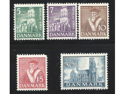 1936 Danimarca -    n°  241/245  5 valori  MNH/**