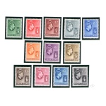 1938 BRITISH VIRGIN ISLANDS - SG n° 110A/121 12 valori  MLH*