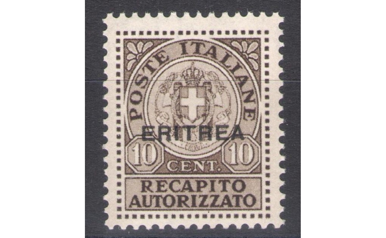 1939 ERITREA, Recapito Autorizzato , n° 1 , 10 centesimi , MNH**