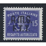 1949 TRIESTE A - Recapito Autorizzato 15 lire violetto n° 3  MNH/**
