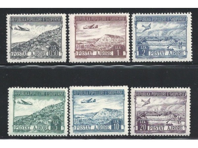 1950 ALBANIA , Posta Aerea , Yvert n. 44-49 - 6 valori  MNH**