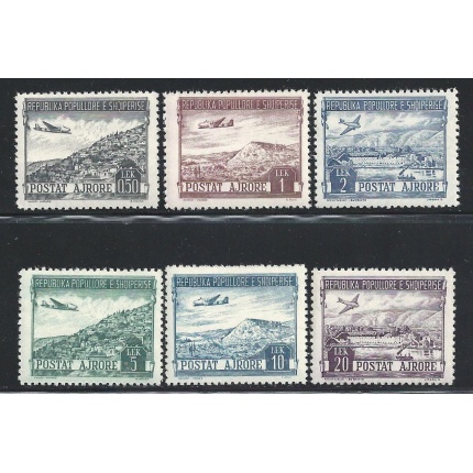 1950 ALBANIA , Posta Aerea , Yvert n. 44-49 - 6 valori  MNH**