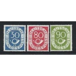 1951 GERMANIA  - n° 18+23/24 CORNI DI POSTA 3 val. MNH/**