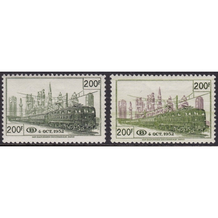1952 Belgio - TR334-335 - 2 valori  - MNH** - Firma Sorani