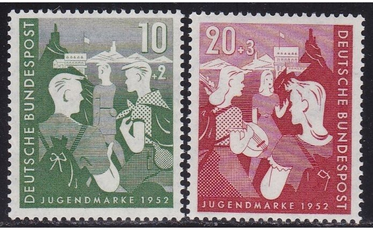 1952 GERMANIA  - n°  39-40  MNH/**