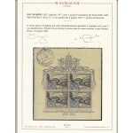 1952 Vaticano - BF n° 1  , Centenario del Francobollo dello Stato Pontificio, Usato   , Certificato Raybaudi