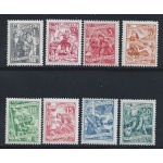 1953 TRIESTE B, n° 74/81,  Economia e industria , 8 valori , MNH**
