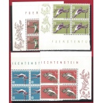1956 LIECHTENSTEIN, n° 304/307  4 valori   MNH**  QUARTINA