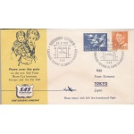 1957 DANIMARCA - SAS FIRST FLIGHT COPENAGHEN-TOKYO VIA NORTH POLE E RITORNO