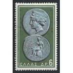 1959 Grecia, n° 683 - 6 dracme verde oliva - MNH**