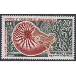 1962 NOUVELLE CALEDONIE - Coquille, Yvert  PA n° 68 20f.  MNH/**