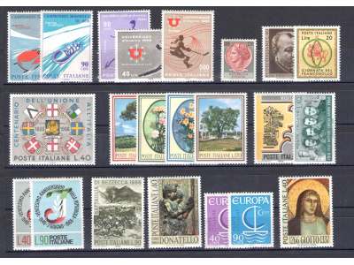1966 Italia Repubblica, francobolli nuovi, Annata completa 22 valori - MNH**