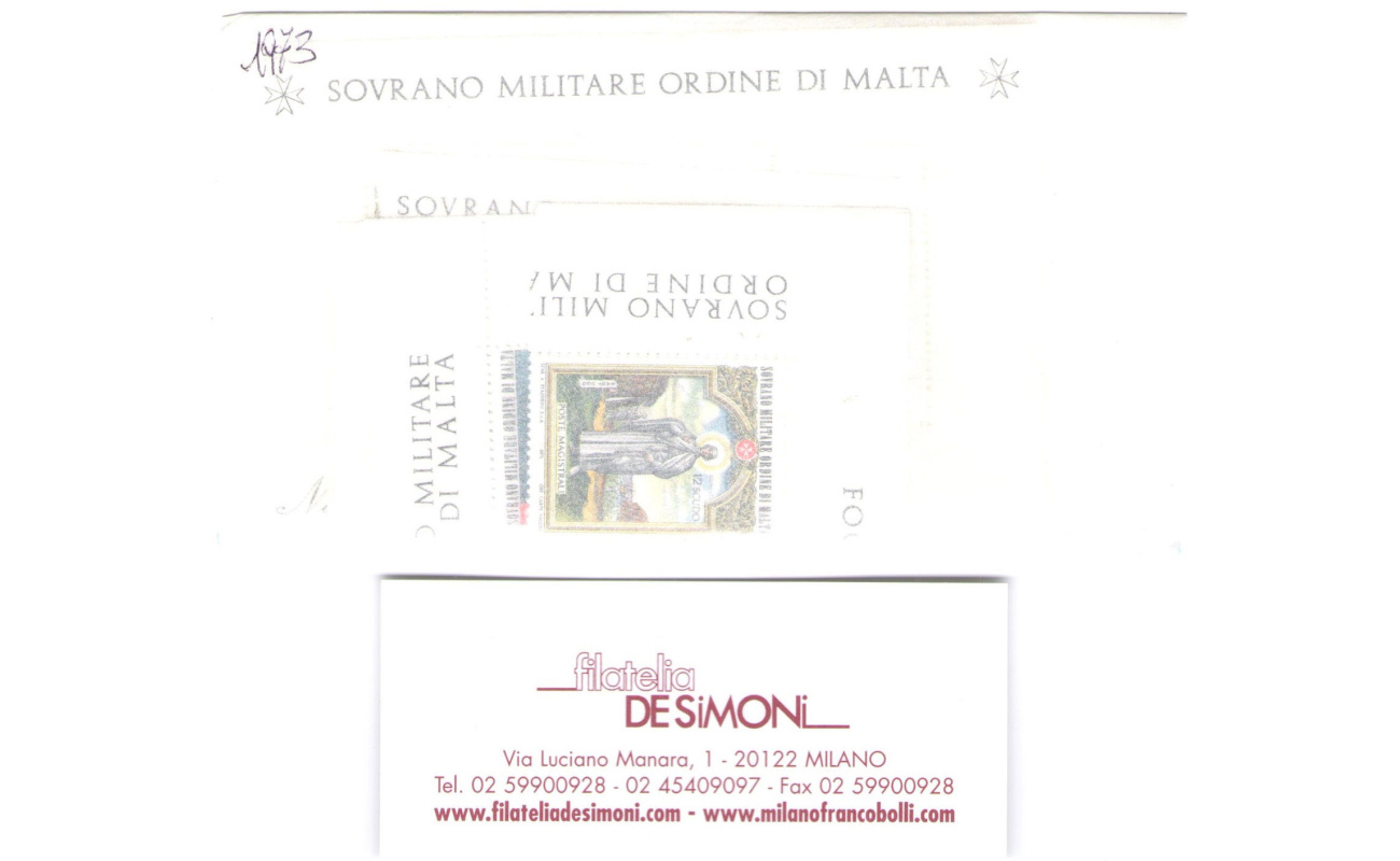 1973  Smom , Annata completa , francobolli nuovi ,  9 valori + 1 Foglietto -  MNH**