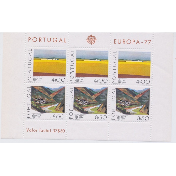 1977 EUROPA CEPT  Portogallo Foglietto "Turismo" MNH**