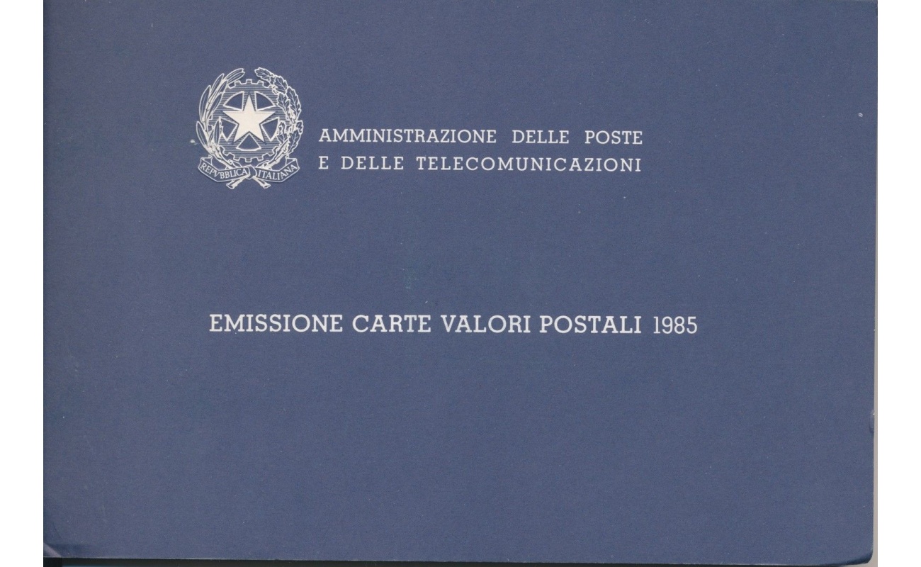 1985 ITALIA, Libretto Ufficiale Ministero poste e telecomunicazioni MNH**